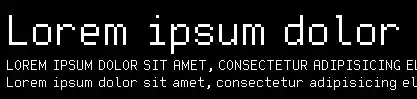 FreePixel font example