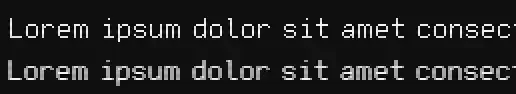 A comparison of the blurry and crisp text