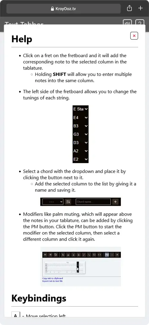 Text Tabber preview #2