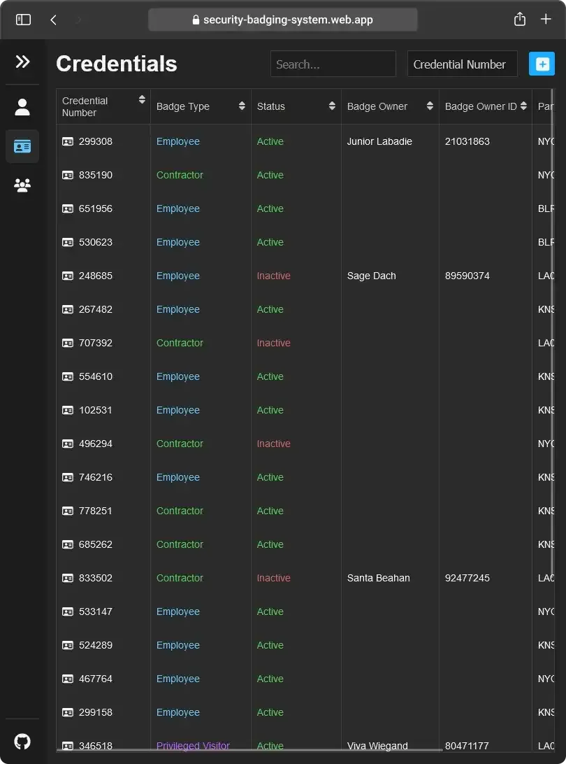 Security Badging System preview #3